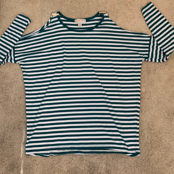 Striped cold shoulder shirt Michael Kors - Picture 1 of 3